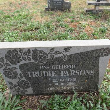 PARSONS Trudie 1940-2000