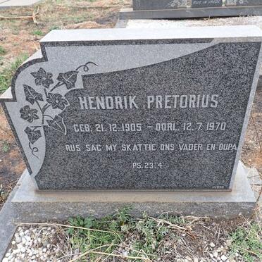 PRETORIUS Hendrik 1905-1970