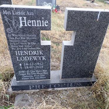 PRETORIUS Hendrik Lodewyk 1942-2014