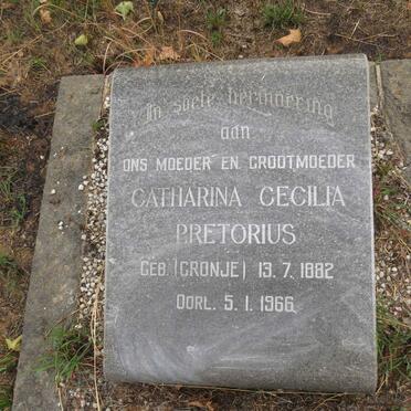 PRETORIUS Catharina Cecelia nee CRONJE 1882-1966
