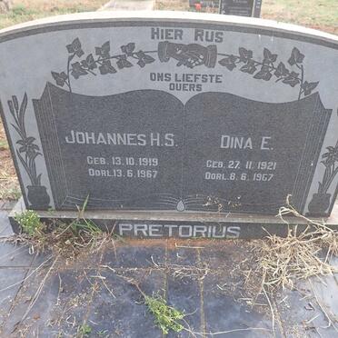 PRETORIUS Johannes H.S. 1919-1967 & Dina E. 1921-1967