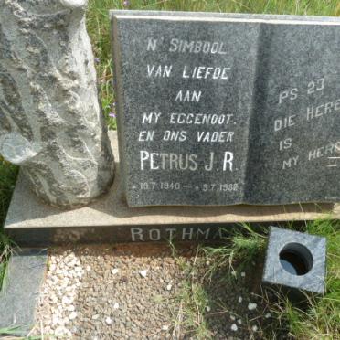 ROTHMAN Petrus J.R. 1940-1982