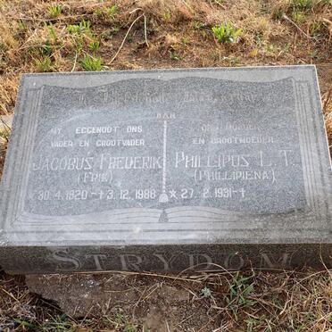 STRYDOM Jacobus Frederik 1920-1988 & Phillipus L.T. 1931-