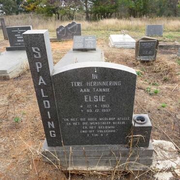 SPALDING Elsie 1913-1997