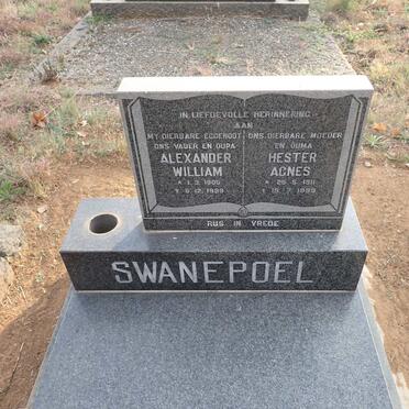 SWANEPOEL Alexander William 1905-1989 & Hester Agnes 1911-1999
