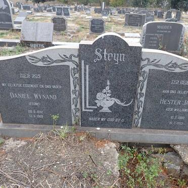 STEYN Daniel Wynand 1892-1969 & Hester Jacoba WILLIAMSON 1900-1983