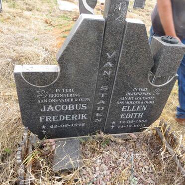 STADEN Jacobus Frederik, van 1942- & Ellen Edith 1935-2015             