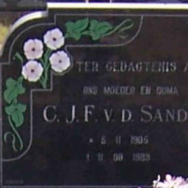 SANDT C.J.F., v.d. 1905-1989