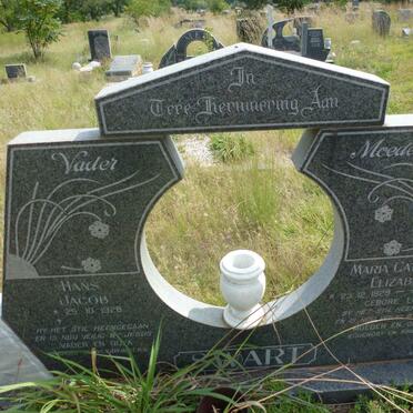 SWART Hans Jacob 1928- &amp; Maria Catharina Elizabeth LOTZ 1929-1990