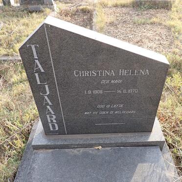 TALJAARD Christina Helena nee MARX 1908-1970