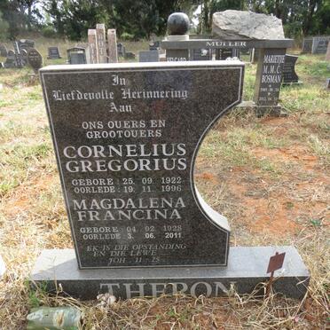 THERON Cornelius Gregorius 1922-1996 & Magdalena Francina 1928-2011