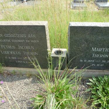THERON Petrus Jacobus Lodewicus 1901-1967 &amp; Martha 1920-200?