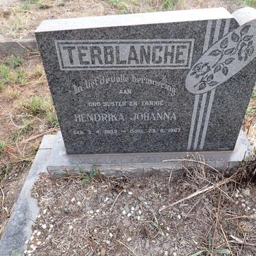 TERBLANCHE Hendrika Johanna 1893-1967