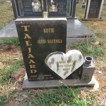 TALJAARD Kotie nee HAVENGA 1939-1999