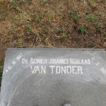 TONDER Reinier Johannes Nicolaas, van 1907-1985