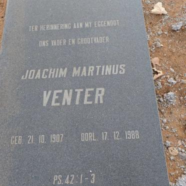 VENTER Joachim Marthinus 1907-1988