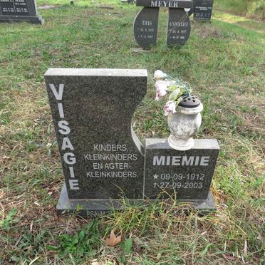 VISAGIE Miemie 1912-2003