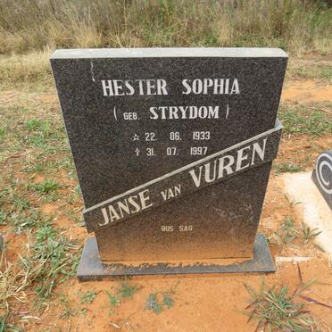 VUREN Hester Sophia, Janse van nee STRYDOM 1933-1997