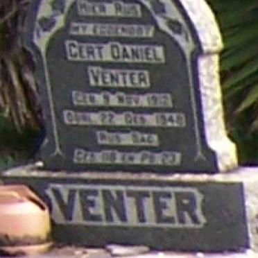 VENTER Gert Daniel 1912-1948