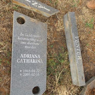 VENTER Adriana Catharina nee JANSE VAN RENSBURG 1945-2005