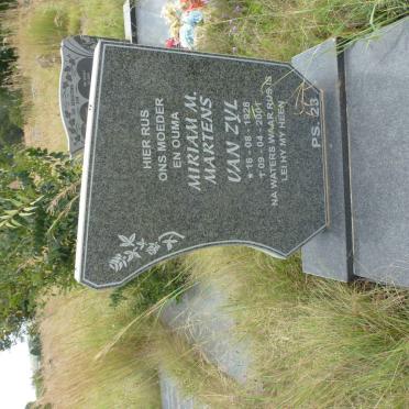 ZYL Miriam M. Martens, van 1928-2001