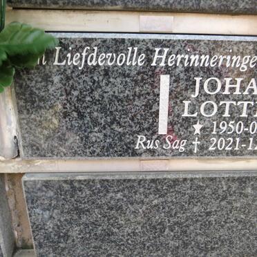 LOTTER Johan 1950-2021