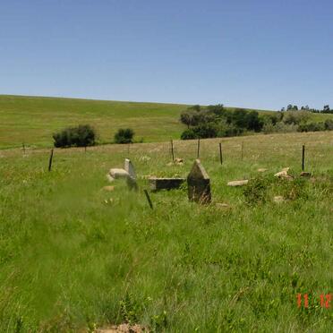 Free State, HARRISMITH district, Swinburne, Plessisrust 508, farm cemetery