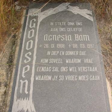 GOOSEN Agnesia Bam 1968-1997