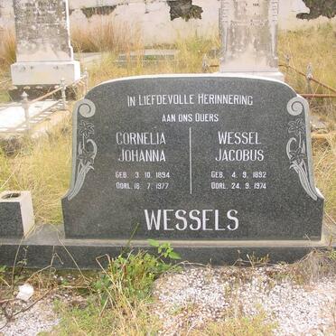WESSELS Wessel Jacobus 1892-1974 &amp; Cornelia Johanna 1894-1977