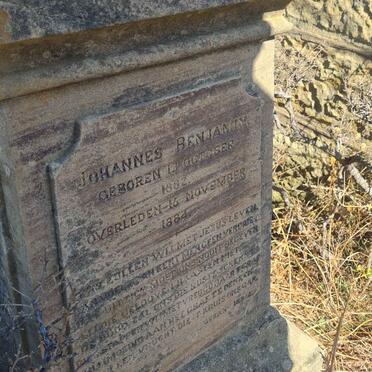 ROOYEN Johannes Benjamin, van 1882-1884