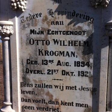 KROGMAN Otto Wilhelm 1894-1921