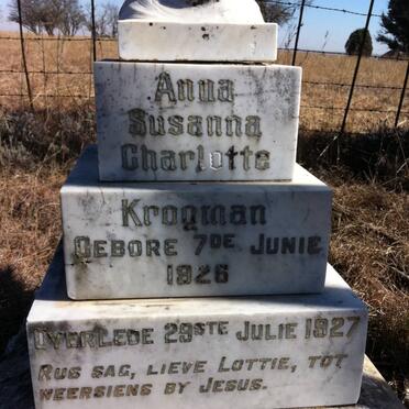 KROGMAN Anna Susanna Charlotte 1926-1927