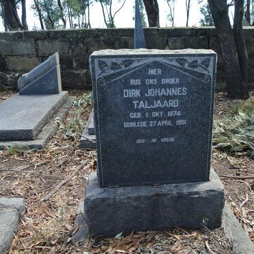 TALJAARD Dirk Johannes 1874-1951