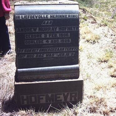 HOFMEYR Andrew Murray 1906-1929