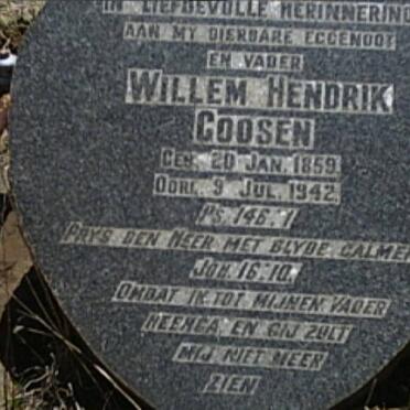 GOOSEN Willem Hendrik 1859-1942