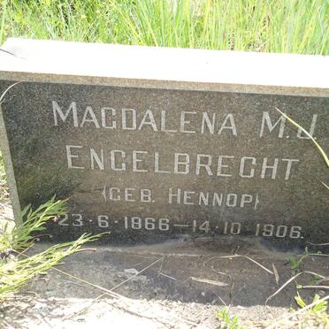 ENGELBRECHT Magdalena M.J. nee HENNOP 1866-1906