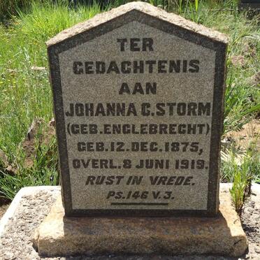 STORM Johanna C. nee ENGELBRECHT 1875-1919