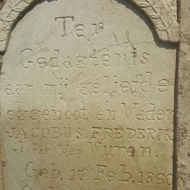 VUREN Jacobus Frederik, Janse van 1860-1928