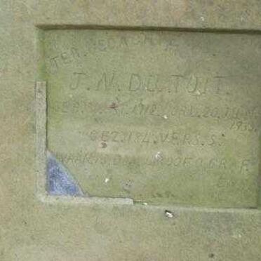 TOIT J.N., du 1912-1933