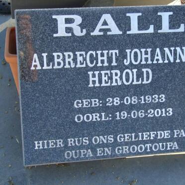 RALL Albrecht Johannes Herold 1933-2013