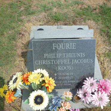 FOURIE Philip Theunis Christoffel Jacobus 1926-2015