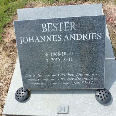 BESTER Johannes Andries 1968-2015
