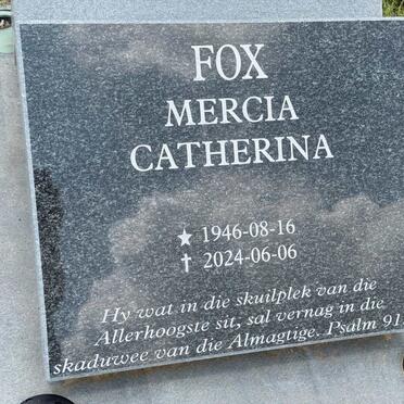 FOX Mercia Catherina 1946-2024