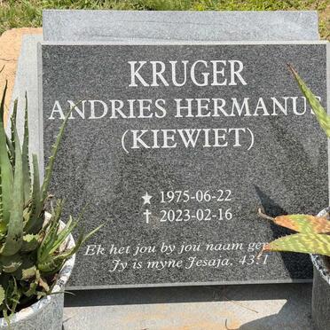 KRUGER Andries Hermanus 1975-2023