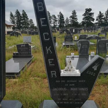 BECKER Jacobus Marthinus 1925-1985