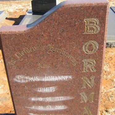 BORNMAN Petrus Johannes 1937-2007