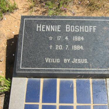 BOSHOFF Hennie 1984-1984