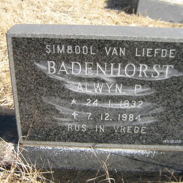 BADENHORST Alwyn P. 1932-1984