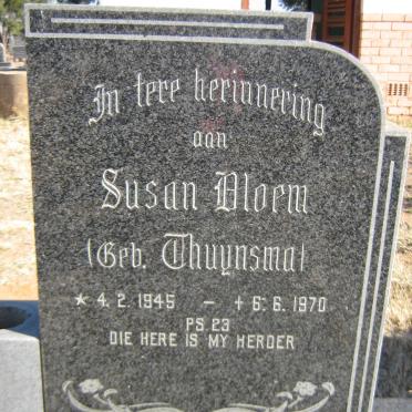 BLOEM Susan nee THUYNSMA 1945-1970