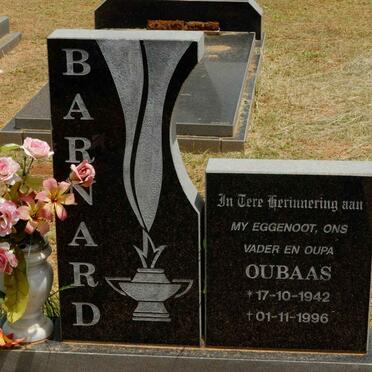 BARNARD Oubaas 1942-1996
